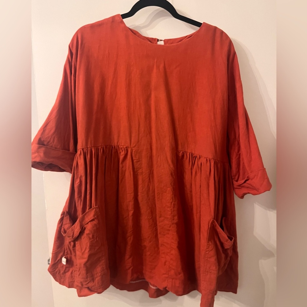 Handmade Linen Boho Tunic